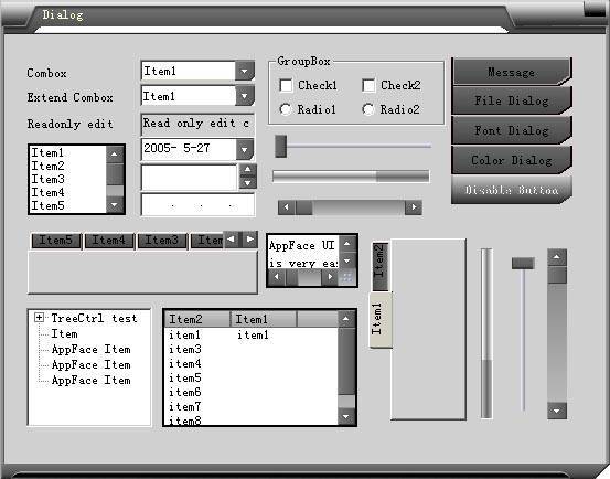AppFace User Interface  Development Kits Screenshot